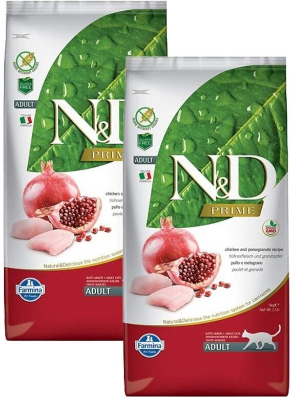 N&D PRIME CAT Adult Chicken & Pomegranate 2 x 1,5 kg