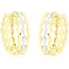 Náušnice Gemmax Jewelry náušnice kroužky ze žluto-bílého zlata GLECN-14-01576