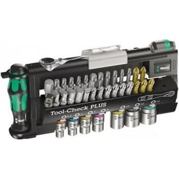 Wera 05056490001 - Sada Bitů 1/4" s ořechy 1/4" a ráčnou Tool-Check PLUS