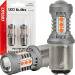 AMIO LED žárovky STANDARD BAY15D P21/5W 3030 15SMD červené 12V 24V – Hledejceny.cz