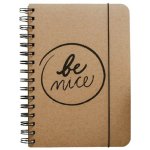 Be Nice A5 tečkované linky boční vazba ekologický Přírodní – Zboží Živě