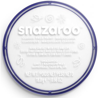 Snazaroo barva na obličej 18 ml bílá – Zboží Dáma Snazaroo barva na obličej 18 ml bílá – Zboží Dáma