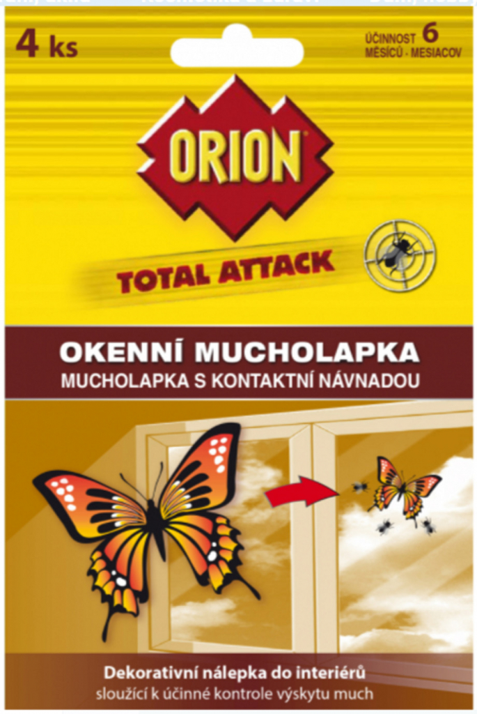 Orion total attack okenní mucholapka 4ks 48038036