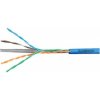 síťový kabel Schrack HSEKU423H4 U/UTP, Cat.6, 4x2xAWG24, 300 MHz, LS0H, modrý
