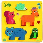 Djeco vkládací puzzle Jeínek a zvířátka 5 dílů – Zbozi.Blesk.cz