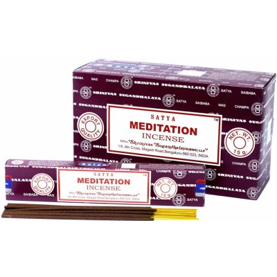 Satya indické Vonné tyčinky Nag Champa Meditation 15 g – Hledejceny.cz