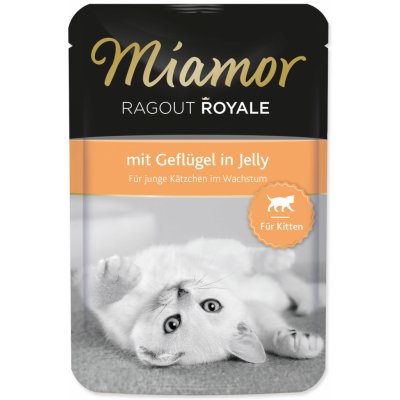 Finnern Miamor Ragout Royale Kitten drubezi v zele 100 g – Zboží Mobilmania