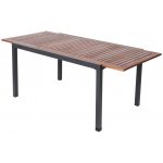 LIVARNO Hliníkový rozkládací stůl Valencia, 150–200 x 90 cm, hnědá – Sleviste.cz