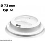 Víčko vypouklé bílé pro papírové kelímky průměr 73 mm 100021019 – Hledejceny.cz