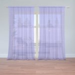 Sablio Záclony Čtvercový vzor fialové: 2ks 150x250cm – Hledejceny.cz