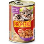 Propesko Cat hovězí a játra v omáčce kousky 415 g – Hledejceny.cz