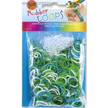 Loops Gumičky Rubber 500 ks mix zelená