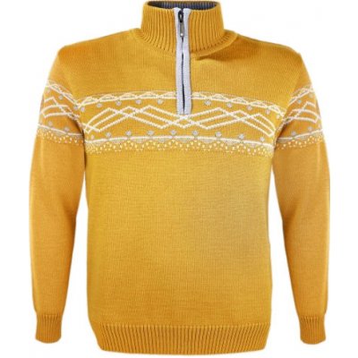 Kama 4060 pánský merino svetr žlutý – Zboží Dáma