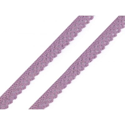 Pro Háčkování Bavlněná krajka 12 mm paličkovaná levandulová 5 m – Zboží Dáma