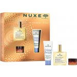 Nuxe Huile Prodigieuse suchý olej 50 ml + Nuxe Créme Fraiche de Beauty hydratační krém na obličej 30 ml + Nuxe Réve de Miel balzám na rty 15 g dárková sada – Sleviste.cz