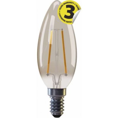 Emos LED žárovka CANDLE, 2W/18W E14, WW+ teplá bílá+, 170 lm, Vintage, F – Zboží Mobilmania