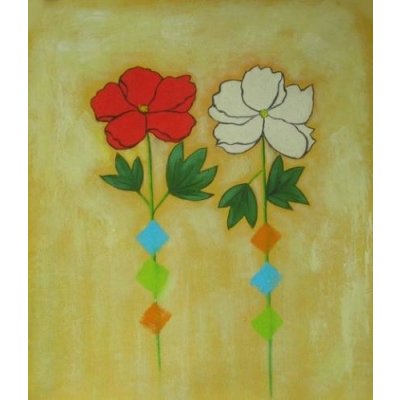 Malované květy - 60 x 50 cm – Hledejceny.cz