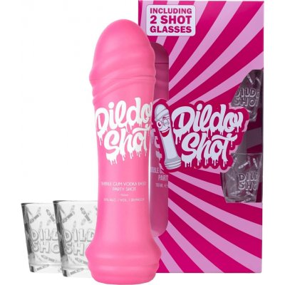 Vodka Dildo Shot 10% 0,7 l (dárkové balení 2 sklenice) – Sleviste.cz