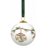 KÄHLER Porcelánová vánoční baňka Hammershøi Christmas 2025 bílá barva porcelán – Zboží Dáma