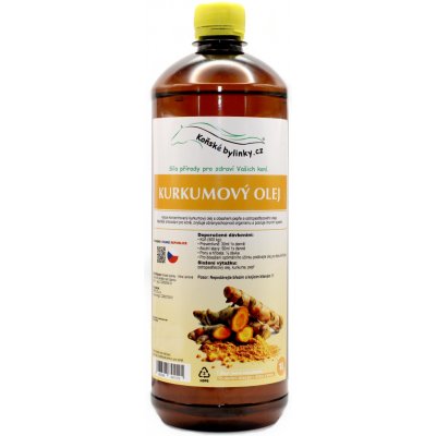 Koňské bylinky Kurkumový olej s pepřem 1 l – Sleviste.cz