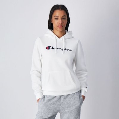 Champion dámská mikina Big Logo Slim Fit White – Zboží Mobilmania