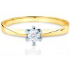 Prsteny Savicki zásnubní prsten dvoubarevné zlato diamant SAVT271/05