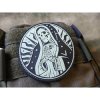 Nášivka Nášivka SANTA MUERTE plast velcro GLOW IN THE DARK