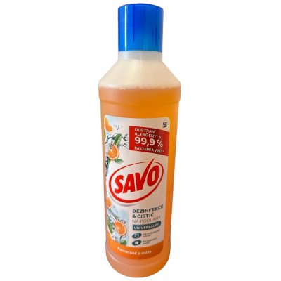 Savo bez chloru podlahy pomeranč a máta 1 l – Zboží Dáma