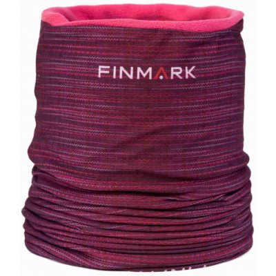 Finmark multifunkční šátek vínová bílá – Zboží Dáma