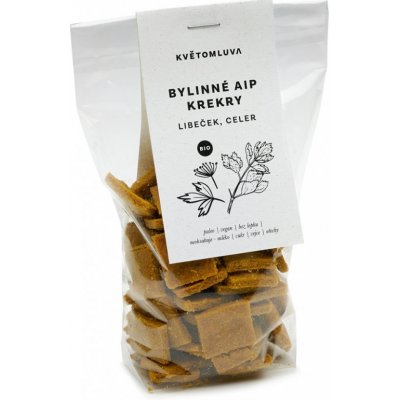 Květomluva AIP bylinné krekry bio 100g libeček, celer – Zboží Dáma