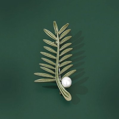 Éternelle brož Kapradí B2436-vs2019122311 Zelená – Zboží Dáma