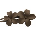 Plastová spona s květy Barva: černá – Zboží Dáma