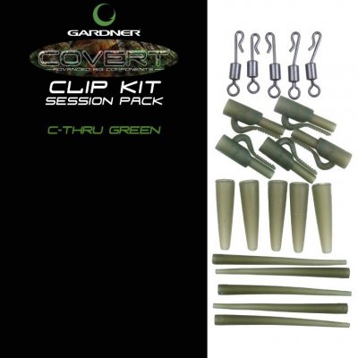 Gardner Covert Clip Kit C-thru průhledně zelené 5ks – Zboží Mobilmania