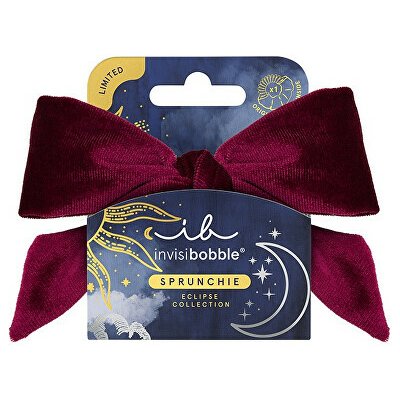 Gumička do vlasů s mašlí Sprunchie Original Eclipse Velvet Grace – Zboží Mobilmania