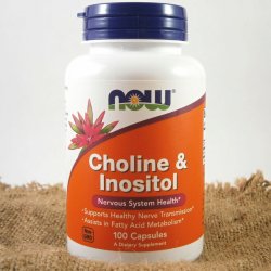 Now Foods Cholin & Inositol 500 mg x 100 kapslí