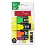 Faber-Castell 154204 Zvýrazňovače Short TXTLNR SF 4 ks – Hledejceny.cz