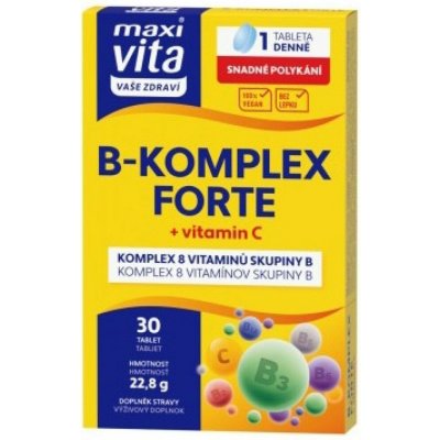 Vitar Maxi Vita B-komplex forte + vit C 30 tablet – Hledejceny.cz