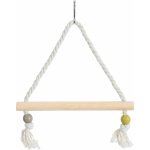 Zolux Houpačka dřevěná s provazem 27 cm – Zboží Mobilmania