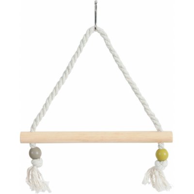 Zolux Houpačka dřevěná s provazem 27 cm – Zboží Mobilmania