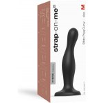 Strap on me Curvy M zvlněné dildo s nožičkami černé