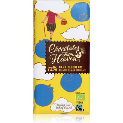 Chocolates from Heaven Hořká čokoláda s borůvkami 100 g – Zboží Mobilmania