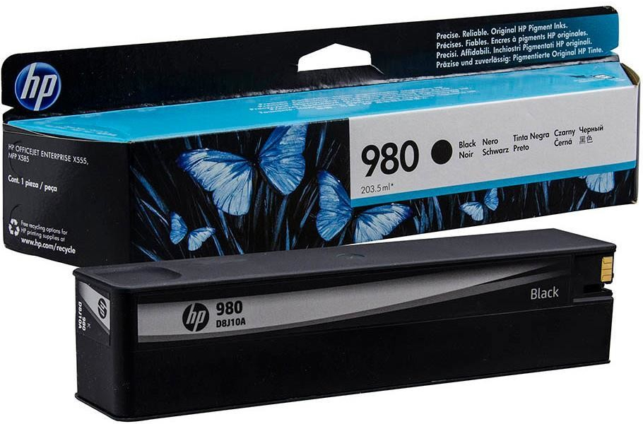 HP 980 originální inkoustová kazeta černá D8J10A