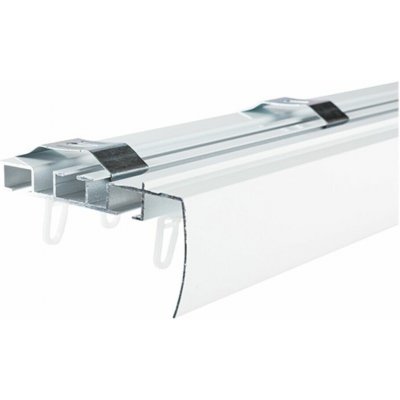 SP TREND Kolejnička hliníková se štítem komplet V, dvoudrážková 250 cm, bílá – Zboží Mobilmania