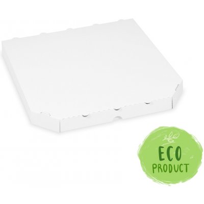 WIMEX Krabice na pizzu (mikrovlnitá lepenka) E6 extra-pevná bílá 30 x 30 x 3 cm [100 ks] – Zboží Mobilmania