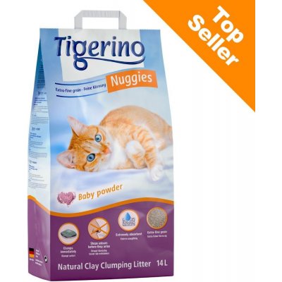 Tigerino Nuggies Baby Powder Kočkolit 2 x 14 l – Zbozi.Blesk.cz