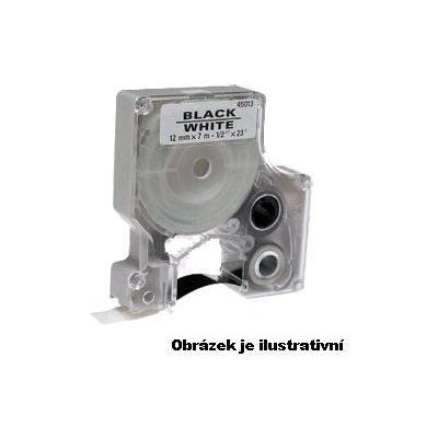 dymo páska d1 9mm x 7m černá na bílé – Heureka.cz