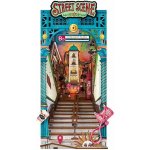 RoboTime 3D skládačka Zarážka na knihy Miniatura domečku Městská ulice – Zbozi.Blesk.cz