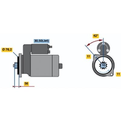 Startér BOSCH (BO 0986016980) | Zboží Auto
