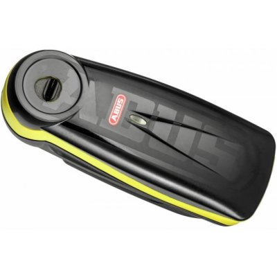 Zámek na kotoučovou brzdu s alarmem Detecto 7000 RS1 (trn 3 x 5 mm), ABUS (černá,žlutá) – Sleviste.cz