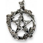Drakkaria DUBOVÝ PENTAGRAM stříbrný přívěsek P36061 – Zboží Mobilmania